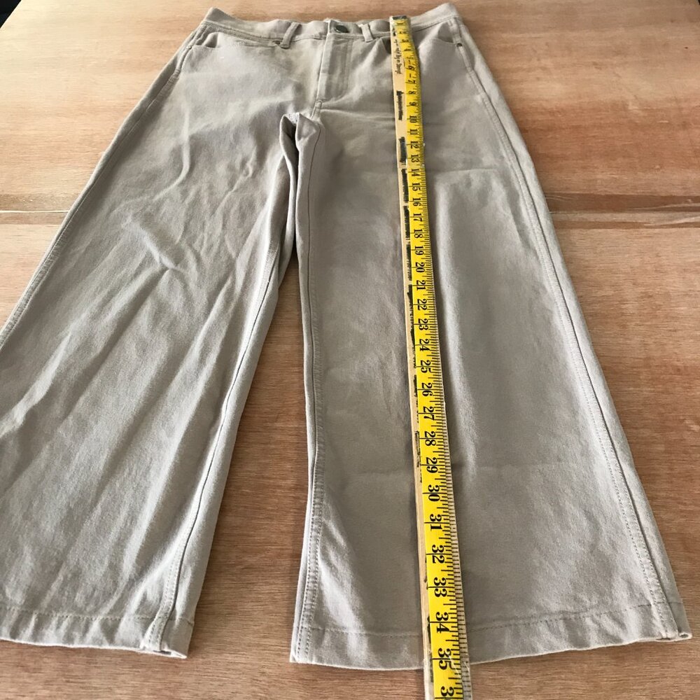 M. M. Lafleur Milo Wide Leg Pants Women 6 Beige High Rise Stretch Workwear 18897 - Picture 4 of 14